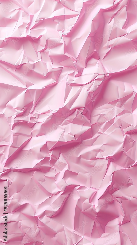 Poster a textured, crumpled pink background displays a playful and artistic surface ideal for design work o