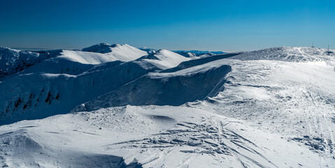 Winter Low Tatras mountains in Slovakia - view from Chabenec hill © honza28683