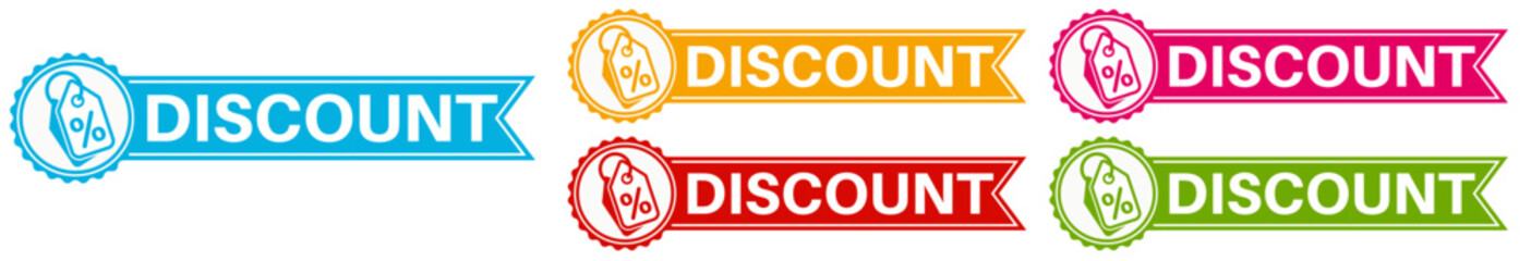 set discount sign label. Best price symbol special deal promotion template design vector illustration	
