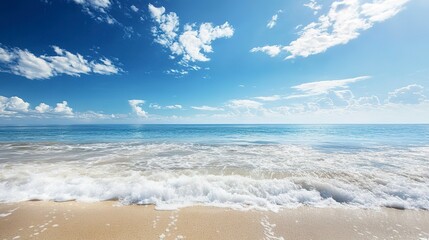 Cinematic images of the ocean and sky beautiful ocean water clear sky