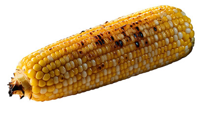 Grilled corn isolated on transparent background