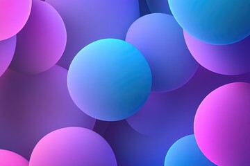 Floating Purple and Blue Balls