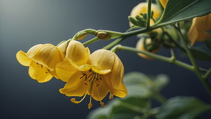 Generative AI Illustration of Bladder Senna Flower