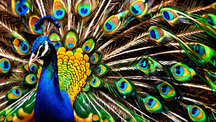 A Natural Peacock in Artistic View