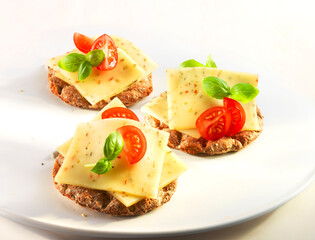 Toscana-Gouda, Gouda, Käsebrote, Tomaten, belegte Brote, 