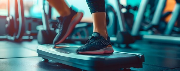 Close-up of a Runner's Foot on a Treadmill