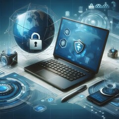 Fototapeta premium Cyber Monday Design, Ai generated