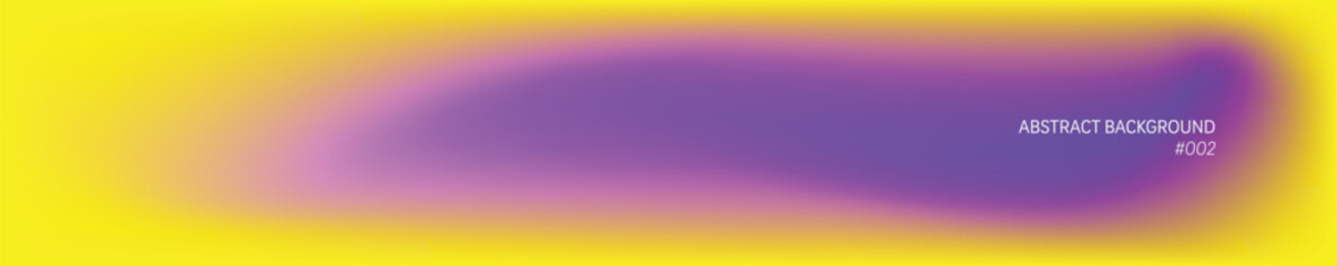 Blank long background blending yellow and purple with a smooth gradient mesh for modern and abstract design