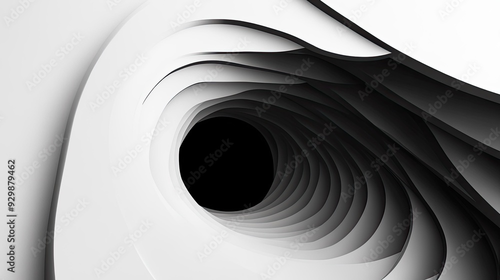 Aufkleber abstract black and white graphic design with ample copy space in the center for text.