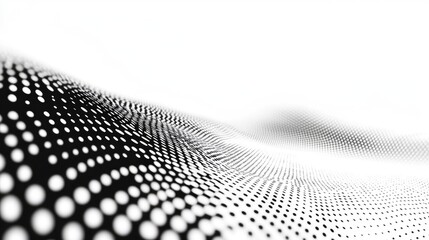 Black and white abstract dots with ample copy space in the bottom half.