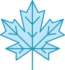 Maple leaf Vector Icon Design Illustration