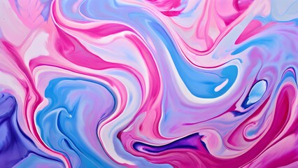 Fototapeta premium abstract painting with fluid swirling pastel colors
