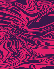 Fototapeta premium Red covers abstract geometric background. Liquid dynamic grainy texture. Fluid marble texture.