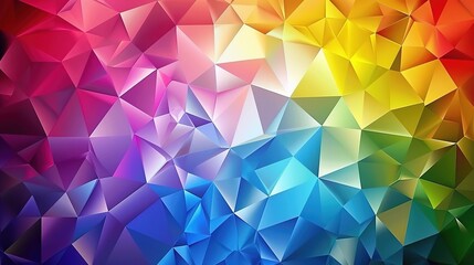 Fototapeta premium Stunning Geometric Triangle Background Vector: A Visual Symphony of Shapes and Colors. Explore the Fascinating World of Geometric Patterns and Their Creative Potential.