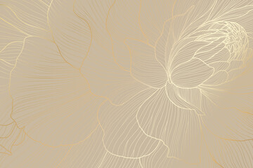 An Elegant Floral Design on a Soft Beige Background that enhances the overall ambiance. A delicate and beautiful illustration featuring floral patterns rendered in soft hues for a tranquil aesthetic.