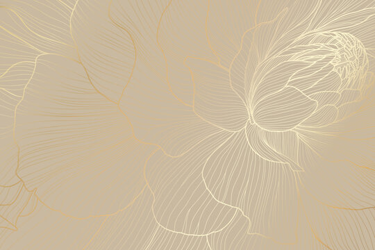 An Elegant Floral Design on a Soft Beige Background that enhances the overall ambiance. A delicate and beautiful illustration featuring floral patterns rendered in soft hues for a tranquil aesthetic.