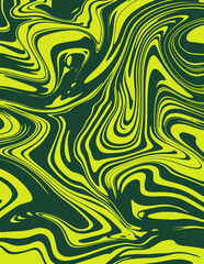 Green covers abstract geometric background. Liquid dynamic grainy texture. Fluid marble texture.