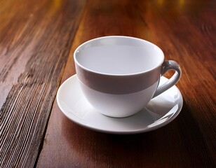 Obraz premium White cup on the table