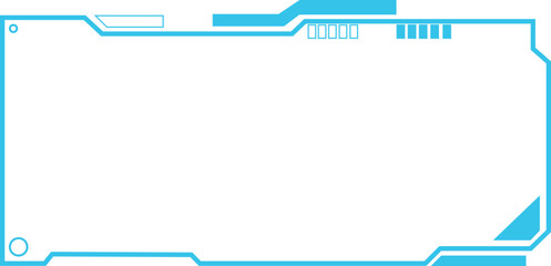Blue futuristic Frame