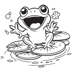 A happy frog