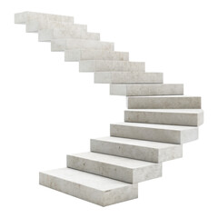 Fototapeta premium stairs to success isolated on transparent white background, clipping path