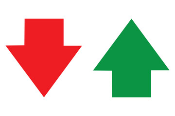 Up and down arrow vector isolated