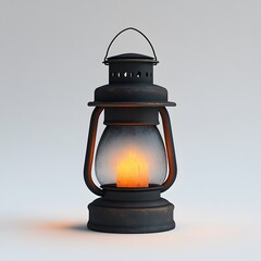 Vintage Lantern with Candlelight.