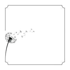 Obituary Frame Dandelion