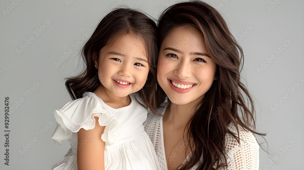 Wall mural mother and daughter