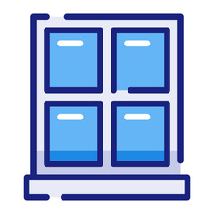 Four-pane window icon