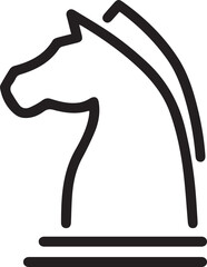 Horse icon symbol vector image Illustration