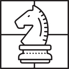 Horse icon symbol vector image Illustration