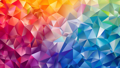 Obraz premium multicolored low poly geometric abstract background of effect geometric triangles