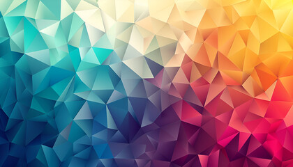 Obraz premium multicolored low poly geometric abstract background of effect geometric triangles