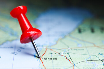Narpes, Finland pin on map