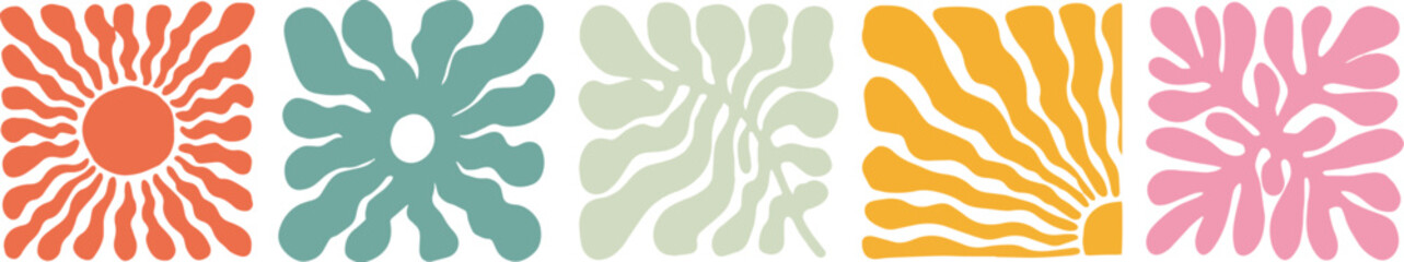 Trendy Y2K-inspired abstract geometric checkered texture with a groovy, acid-colored background in vector design