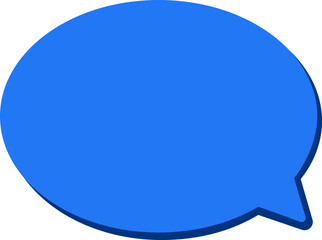 Speech bubble template. Message icon. Flat style.