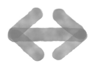 両方指す水彩風の矢印（グレー）