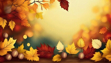 autumn leaves frame