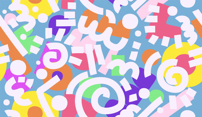 Abstract background with hand drawn pattern design