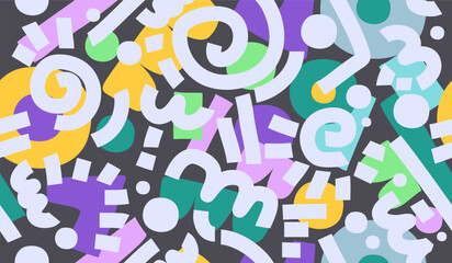 Abstract background with hand drawn pattern design