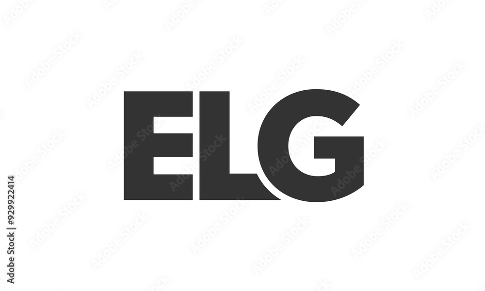 Poster elg logo design template with strong and modern bold text. initial based vector logotype featuring s