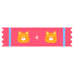 Cute washi tape illustration