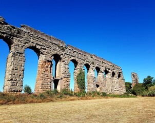 Roman aqueduct in Segovia, Castilla y Leon, Spain