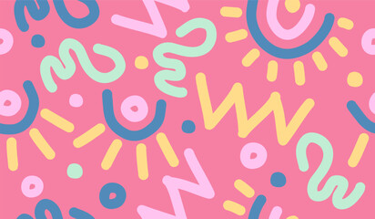 Abstract background with hand drawn pattern design