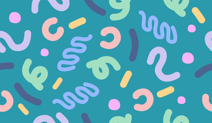 Abstract background with hand drawn pattern design