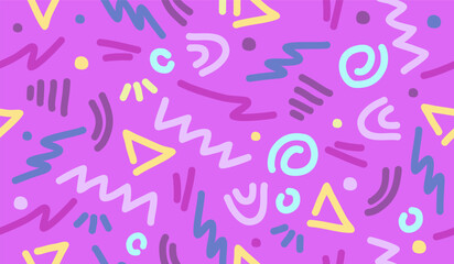 Abstract background with hand drawn pattern design