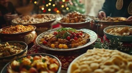 Fototapeta premium Festive Holiday Feast