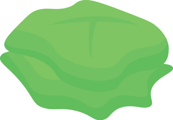 Two fresh and vibrant green lettuce leaves, creating a small and appetizing stack