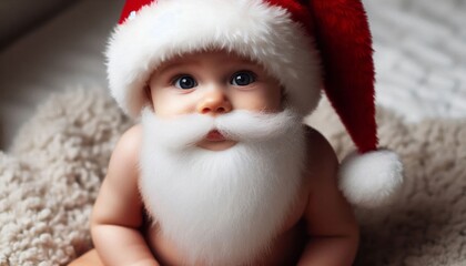 Obraz premium Baby Santa Claus